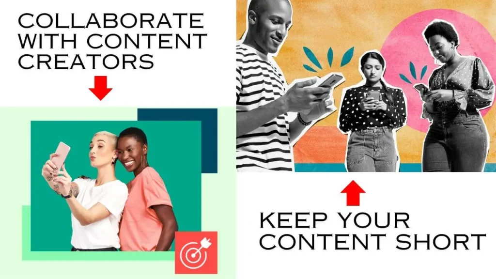 Collaborate content creators and create short