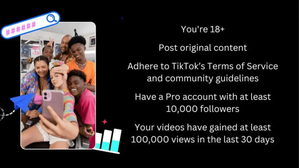 Requirements to join tiktok Creator Fund